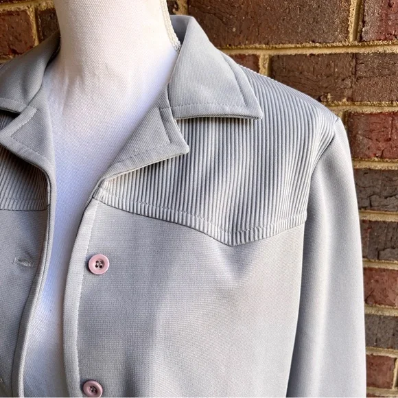 Vintage 1970’s Mr. Fine grey wide leg pant suit